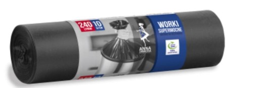Worki na śmieci LDPE 240l/10 szt. Anna Zaradna