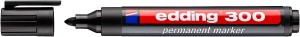 Marker permanentny EDDING E-300 końcówka okrągła 1,5mm kol. czarny 4-300001