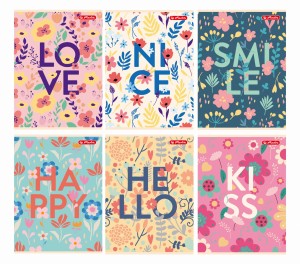 Zeszyt A5/60 kratka ROMANTIC LINE HERLITZ 9577305 op. 5 szt.