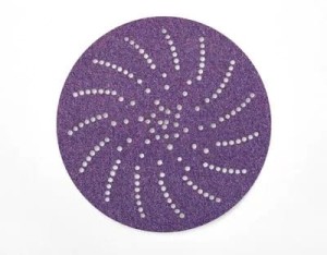 Dysk ścierny 3M XTRACT + CUBITRON II Hookit 775L rzep wielootworowy 152mm nasyp P150 kol. fioletowy Clean Sanding 1915546