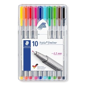 Cienkopis STAEDTLER TRIPLUS wielokolorowy 0,3mm 10 szt. w etui S 334 SB10