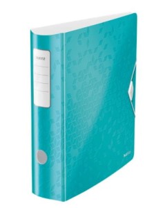Segregator z mechanizmem A4 75mm LEITZ WOW PP kol. turkusowy 11060051
