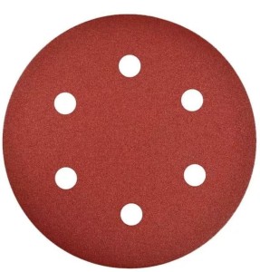 Dysk ścierny HARPOON 747F rzep 6 otworów 150mm nasyp P80 kol. pomarańczowy