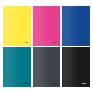 Zeszyt A5 kratka 60 kartek HERLITZ COLORS okładka miękka PP mix kolorów 9566613