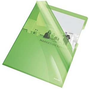 Obwoluta A4 L krystaliczna 150mic ESSELTE kol. zielony 55436