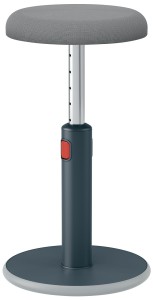 Ergonomiczny stołek Leitz Ergo Cosy, aksamitny szary 65180089