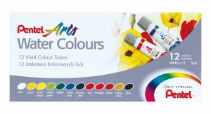 Farby akwarelowe PENTEL kpl. 12 kol. x 5ml tuby WFRS-12