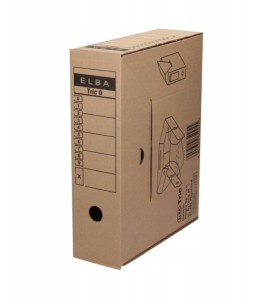 Pudło archiwizacyjne A4 95mm ELBA TRIC kol. brązowy 100552623