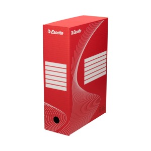 Pudło archiwizacyjne A4 100mm ESSELTE BOXY kol. czerwony 128422