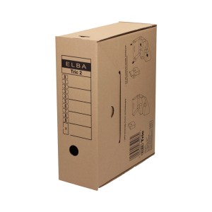 Pudło archiwizacyjne A4 110mm ELBA TRIC kol. brązowy 100552628