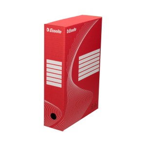 Pudło archiwizacyjne A4 80mm ESSELTE BOXY kol. czerwony 128412