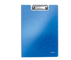 Deska A4 zamykana z klipsem na krótkim boku LEITZ WOW PP kol. niebieski 41990036