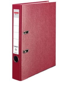 Segregator z mechanizmem A4 50mm HERLITZ Q.FILE PP kol. czerwony 11167491