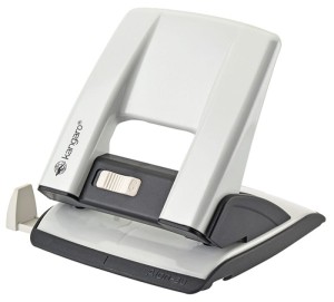 Dziurkacz uniwersalny metal KANGARO AION 30 kol. biały metaliczny 30 kartek 2 dziurki KAA30-14