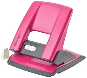 Dziurkacz uniwersalny metal KANGARO AION 30 kol. różowy 30 kartek 2 dziurki KAA30-16