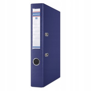 Segregator z mechanizmem ekonomiczny A4 50mm DONAU MASTER PP kol. granatowy 3950001PL-18