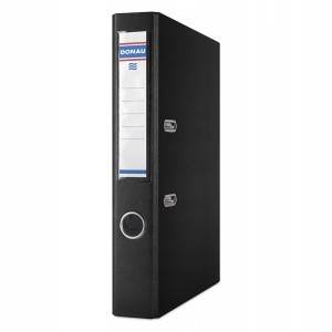 Segregator z mechanizmem ekonomiczny A4 50mm DONAU MASTER PP kol. czarny 3950001PL-01