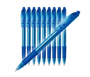 Długopis olejowy automatyczny PENTEL BK417 kol. niebieski kol. obudowy niebieski 0,7mm 10 szt.