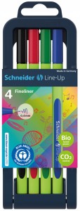 Cienkopis SCHNEIDER LINE-UP wielokolorowy 0,4mm 4 szt. pudełko z zawieszką SR191094