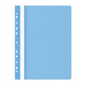 Skoroszyt oczkowy A4 OFFICE PRODUCTS plastikowy kol. niebieski miękki 21104121-21