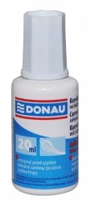 Korektor w płynie DONAU 20ml na bazie rozpuszczalnika, pędzelek 7615001-99