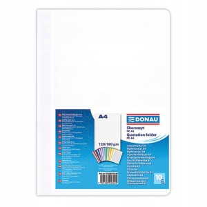 Skoroszyt uniwersalny A4 DONAU plastikowy kol. biały 1702001PL-09