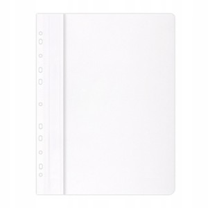 Skoroszyt oczkowy A4 OFFICE PRODUCTS plastikowy kol. biały miękki 21104121-14