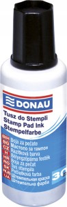 Tusz do pieczątek gumowych 30ml DONAU kol. czarny 7808001PL-F01