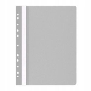 Skoroszyt oczkowy A4 OFFICE PRODUCTS plastikowy kol. szary miękki 21104121-10