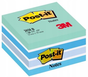 Bloczek samoprzylepny 76 x 76mm POST-IT 450 karteczek kol. niebieski 3M-UU009542992