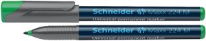 Foliopis permanentny SCHNEIDER MAXX 224 końcówka M 1mm kol. jasnoniebieski SR1204