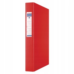Segregator 4-ringowy A4 40mm DONAU PP kol. czerwony 3735001PL-04