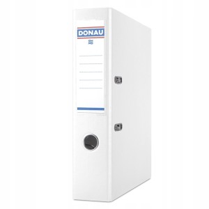 Segregator z mechanizmem ekonomiczny A4 75mm DONAU MASTER PP kol. biały 3970001PL-09