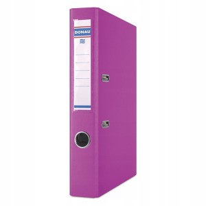 Segregator z mechanizmem ekonomiczny A4 50mm DONAU MASTER PP kol. różowy 3950001PL-30