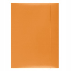 Teczka z gumką A4 OFFICE PRODUCTS karton lakierowany kol. pomarańczowy 300g 21191131-07