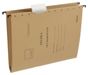 Teczka na akta osobowe zawieszkowa A4 ESSELTE karton kol. brązowy opakowanie 10 szt. 15212