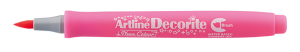 Marker permanentny TOMA ARTLINE DECORITE AR-033 końcówka okrągła 1mm kol. różowy neonowy
