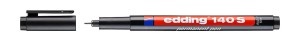 Foliopis permanentny EDDING E-140 S końcówka okrągła 0,3mm kol. czarny ED-140001