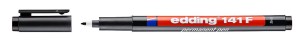 Foliopis permanentny EDDING E-141 F końcówka okrągła 0,6mm kol. czarny ED-141001