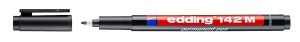 Foliopis permanentny EDDING E-142 M końcówka okrągła 1mm kol. czarny szybkoschnący ED-142001