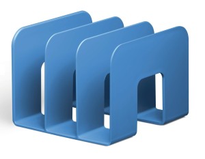 Stojak na katalogi z 3 przegródkami 215 x 65 x 210mm DURABLE ECO tworzywo kol. niebieski 776106