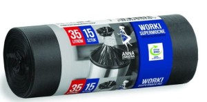 Worki na śmieci 35L ANNA ZARADNA kol. czarny LDPE supermocne 15 szt. ST-AZ-010530