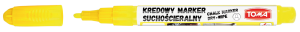 Marker kredowy suchościeralny TOMA TO-297 końcówka okrągła 1,5mm kol. żółty TO-297 71