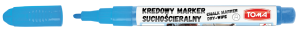 Marker kredowy suchościeralny TOMA TO-297 końcówka okrągła 1,5mm kol. niebieski TO-297 11
