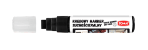 Marker kredowy suchościeralny TOMA TO-294 końcówka ścięta 8-15mm kol. czarny TO-294 31