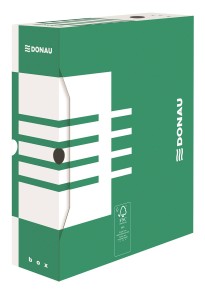 Pudło archiwizacyjne A4 100mm DONAU kol. zielony 7661301FSC-06