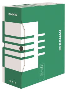 Pudło archiwizacyjne A4 120mm DONAU kol. zielony 7662301FSC-06