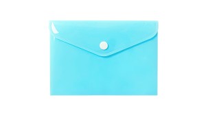 Teczka kopertowa A6 BIURFOL tworzywo sztuczne kol. niebieski pastelowy TKP-06-02