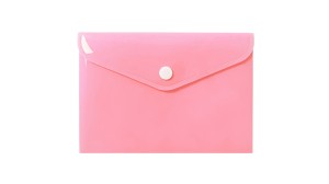 Teczka kopertowa A6 BIURFOL tworzywo sztuczne kol. różowy pastelowy TKP-06-01