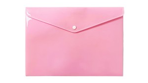 Teczka kopertowa A4 BIURFOL tworzywo sztuczne kol. różowy pastelowy TKP-A4-01